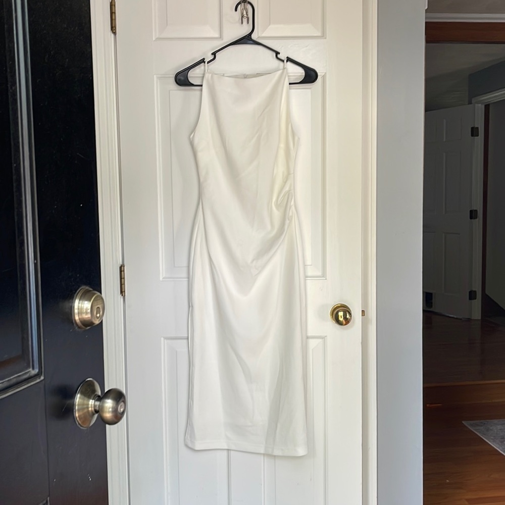 Xs White midi dress